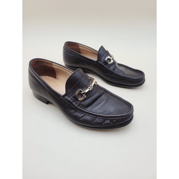 Bally Switzerland Men\'s Horsebit Loafers Dark Brown Leather Dress Shoes US 8 EU7 main image 8